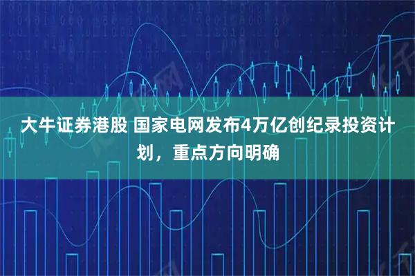大牛证券港股 国家电网发布4万亿创纪录投资计划，重点方向明确